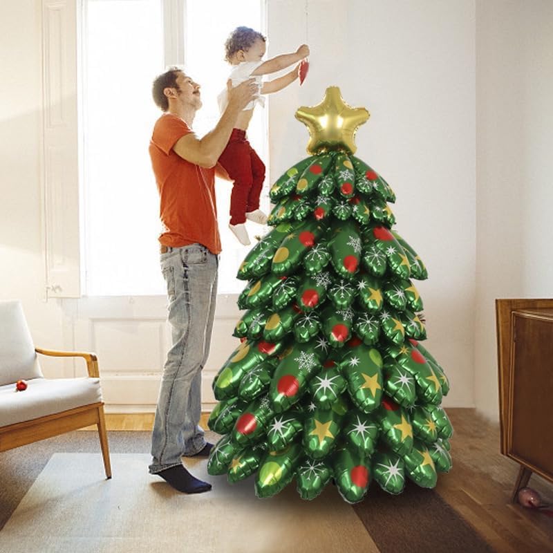 Majiato Christmas tree balloons small leaf 2 adds sparkle and depth to your tree scene