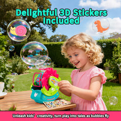 MAKE KIDS SMILE BUBBLE FUN ready-to-use with no mixing required.