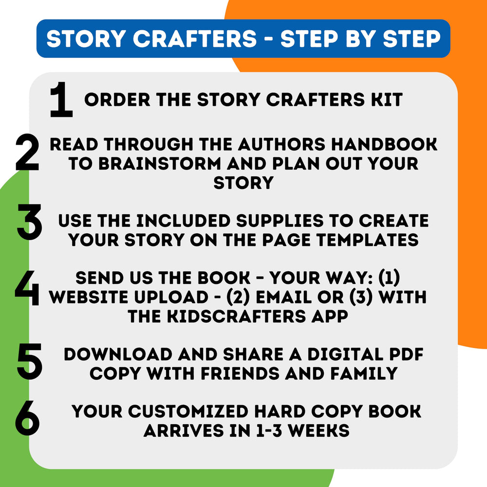 Makealaxy Story Crafters blank templates page inviting young creators.