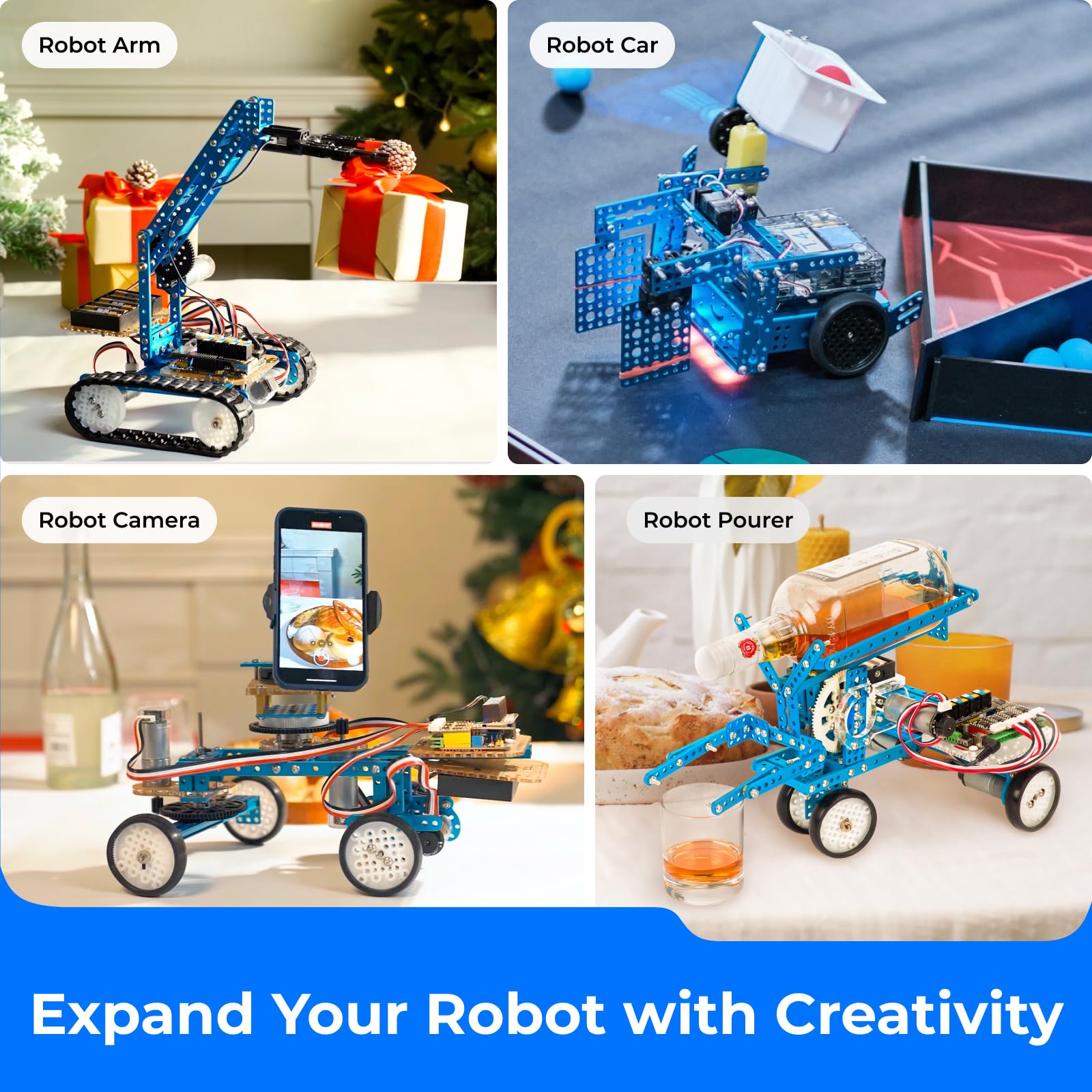 Makeblock aluminum alloy parts providing durable, precision-made robotics components