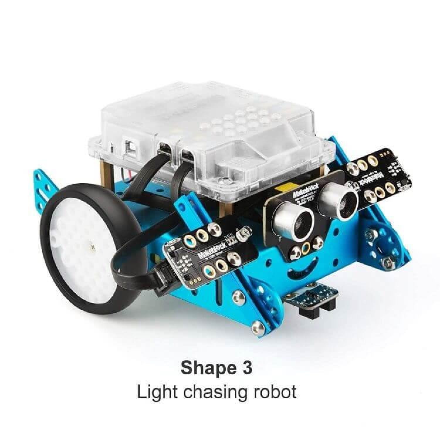 Makeblock compatibility image shows mbot and ranger expandability.