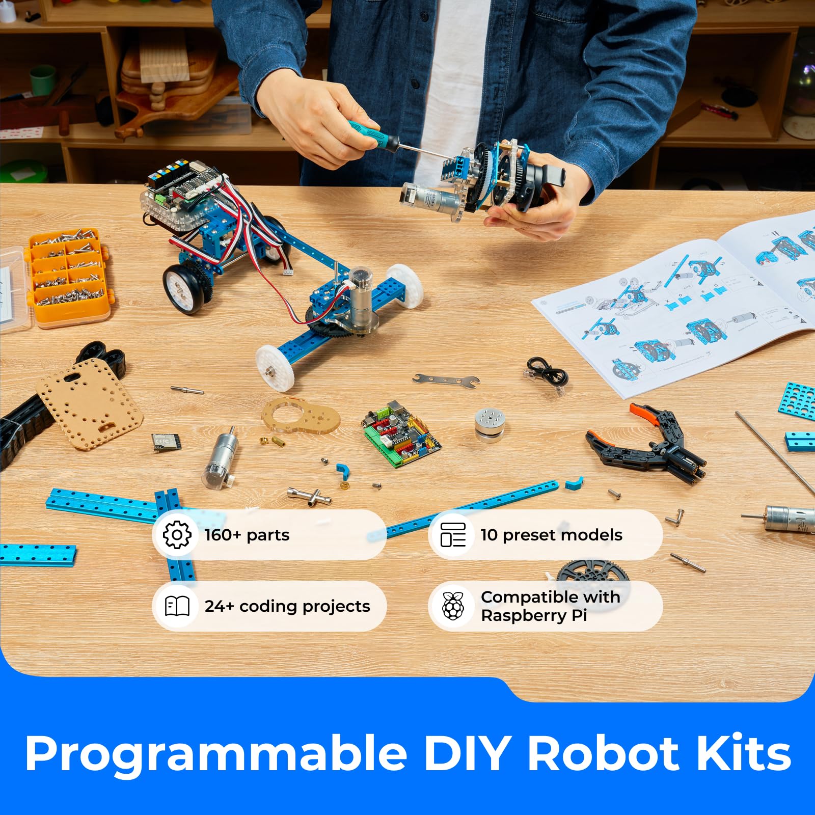 Makeblock mBot Ultimate with Arduino and Raspberry Pi compatibility for advanced projects