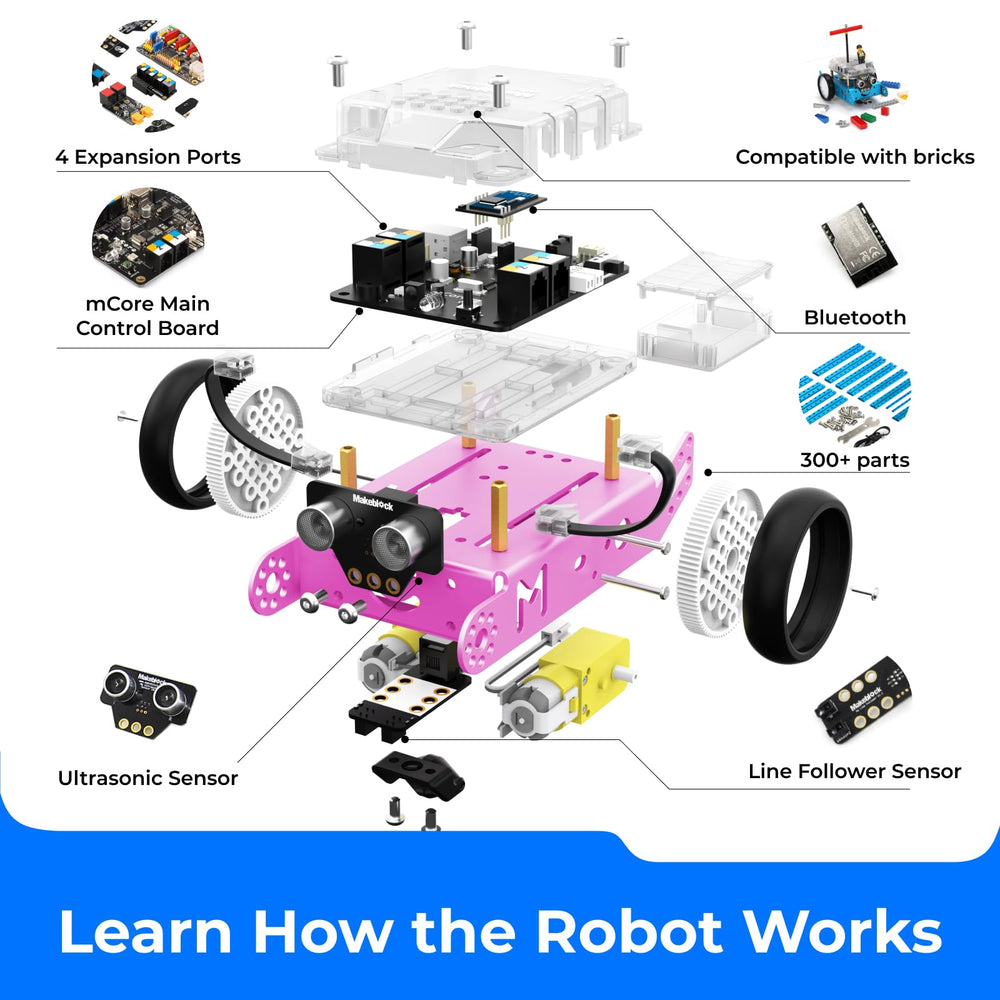 Makeblock mBot obstacle-avoidance: safer play while learning basic navigation logic.