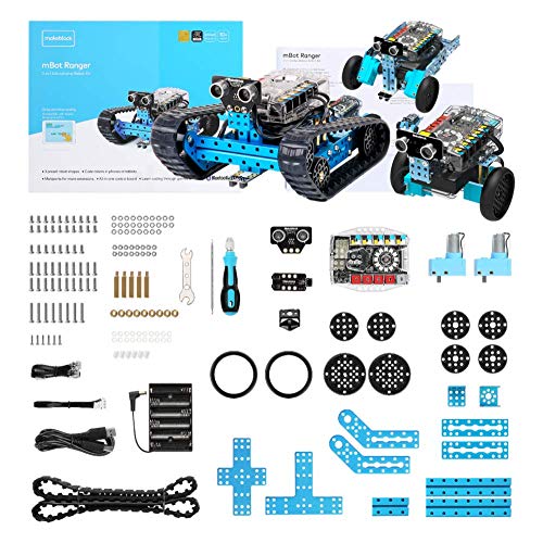 Kids learning robotics with Makeblock mBot Ranger through hands-on play