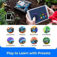 Sensor modules included with Makeblock mBot Ranger for interactive projects