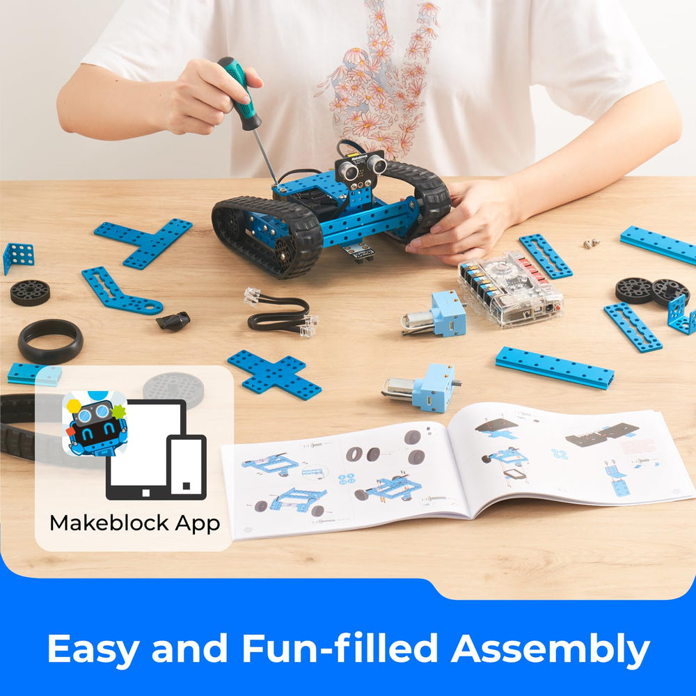 Durable sturdy metal parts of Makeblock mBot Ranger for long-term use