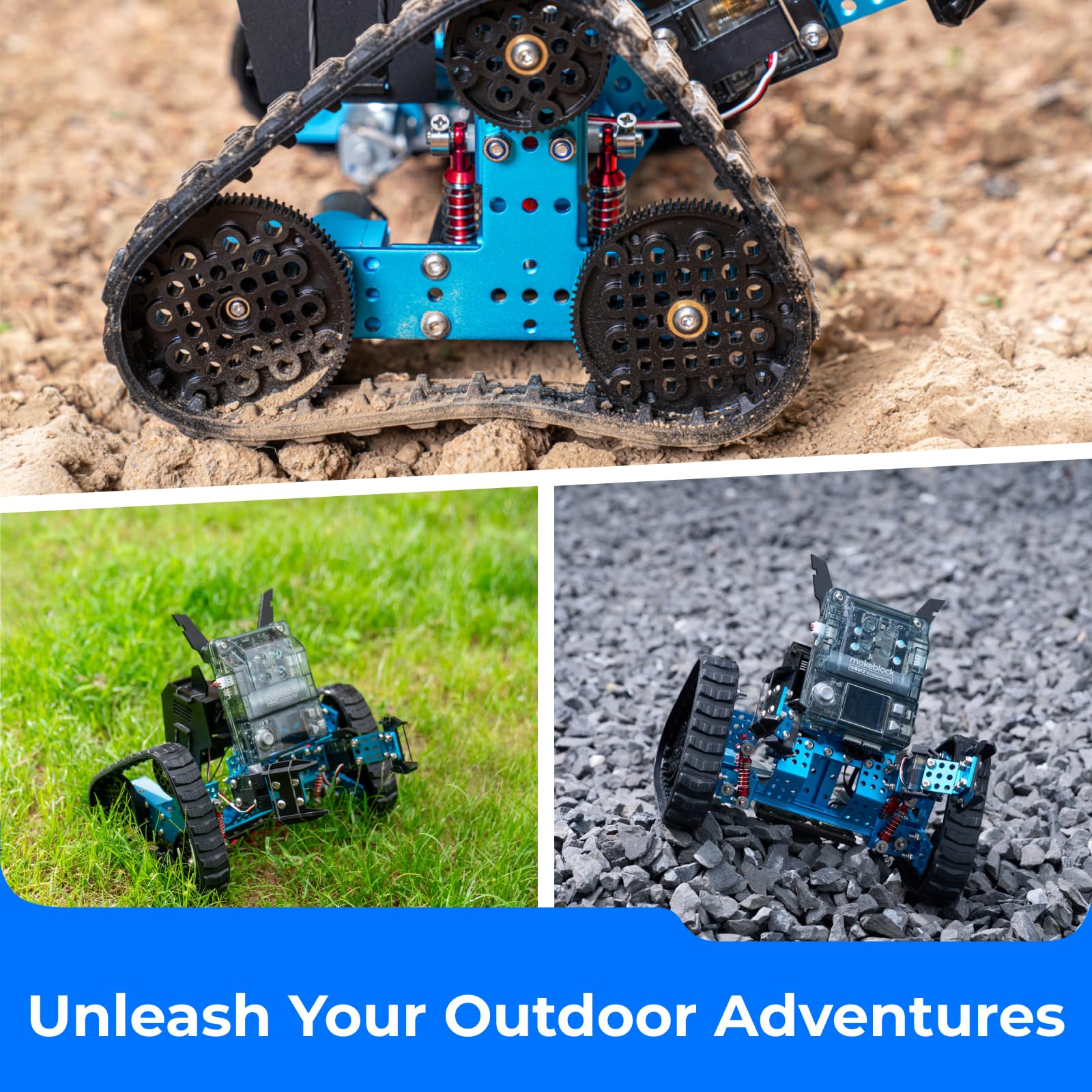 Makeblock mBot2 Rover expression function, customizable mood during play.