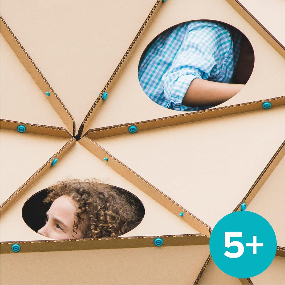 Makedo Create supports home learning; ages 5+ engage in STEM activities.