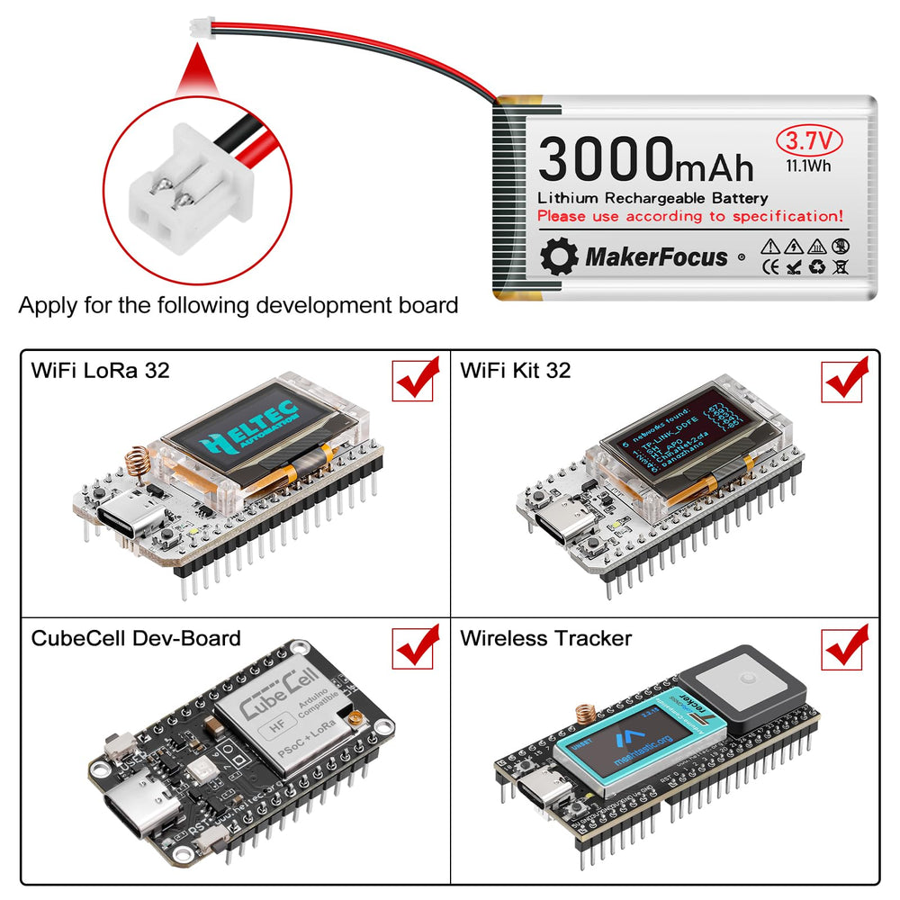 MakerFocus JST 1.25 plug detail for quick ESP32 connections
