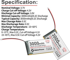 MakerFocus protection board close-up highlights safety features for LiPo packs