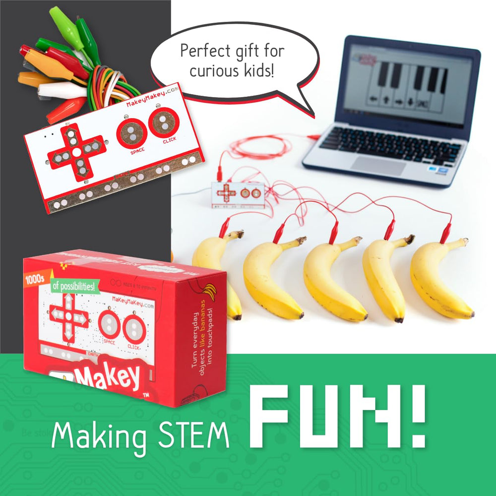 Makey Makey STEM Kit turns objects into a video game controller