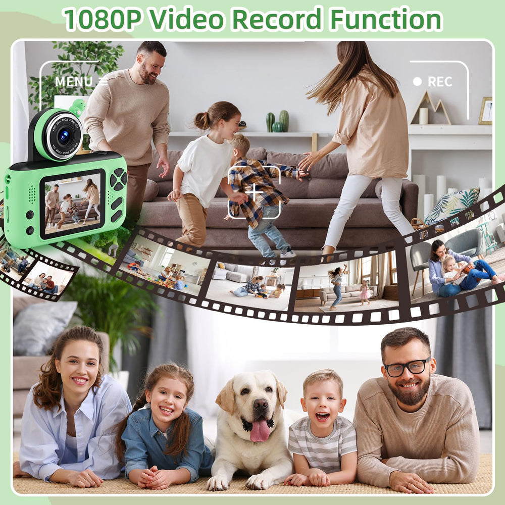 Built-in MP3 player in Makolle camera adds on-the-go music and stories.