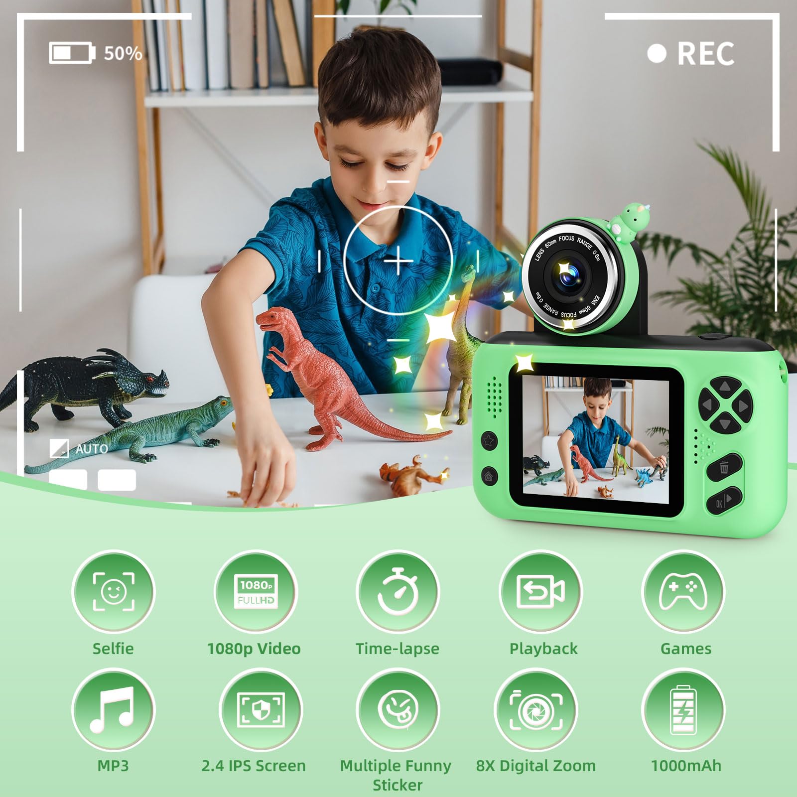 Durable, shockproof Makolle design keeps little hands safe during adventures.