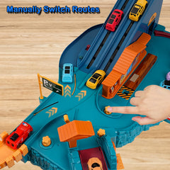 MAKUQI track with built-in sound adds realism for active play.