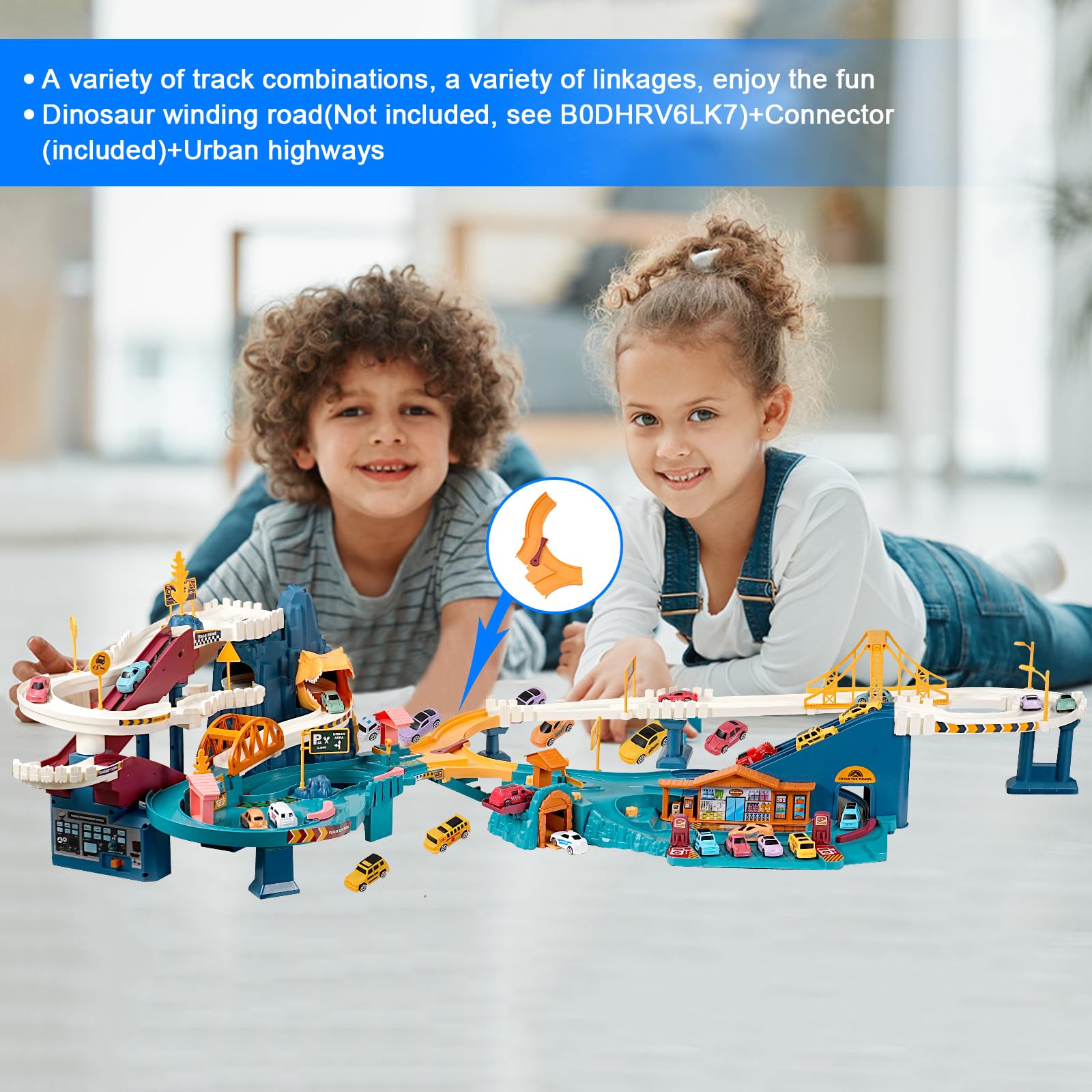 MAKUQI battery-powered features energize the ramp and music during play.