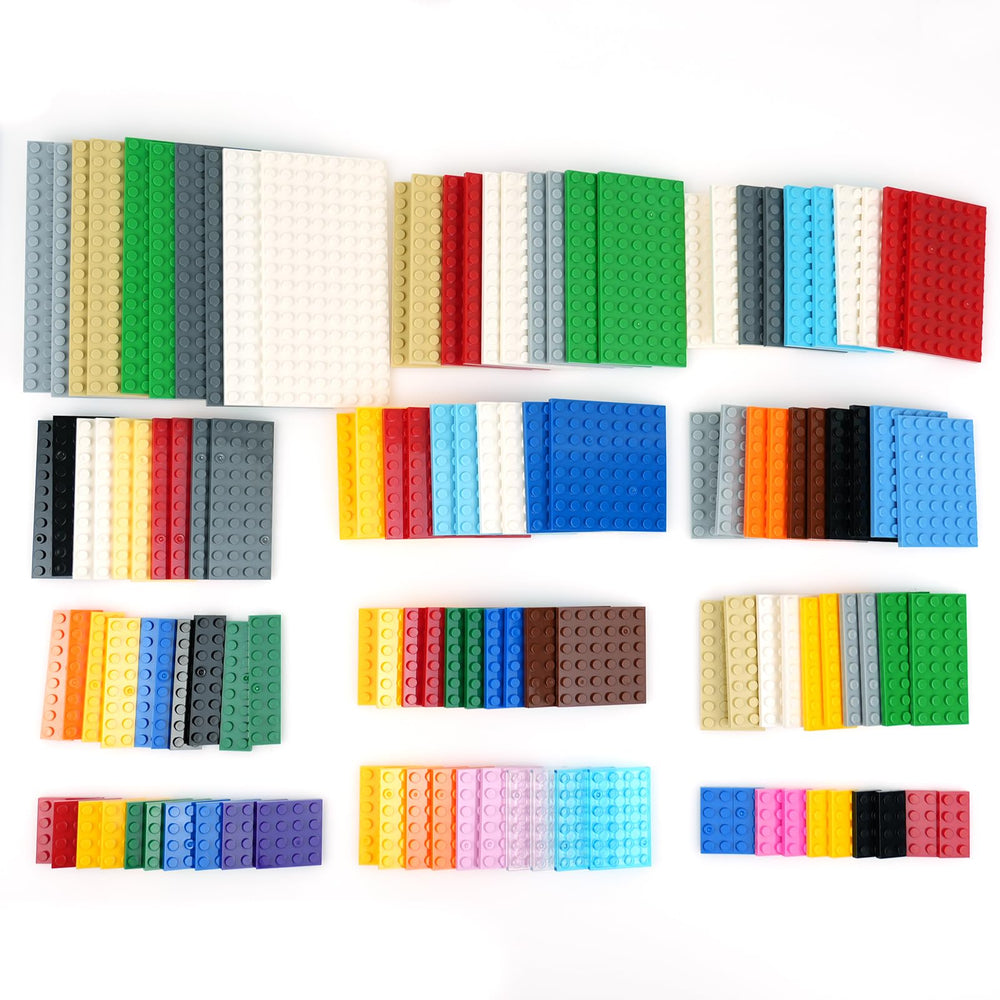 MALEKO classic base plates 120-pieces enable versatile, colorful building sessions.