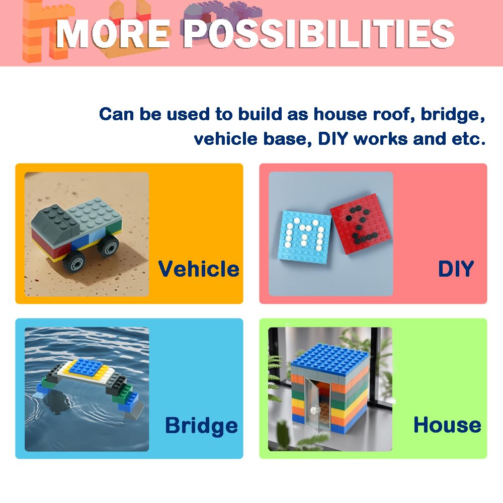MALEKO flat baseplates multipacks offer easy storage and quick setup.