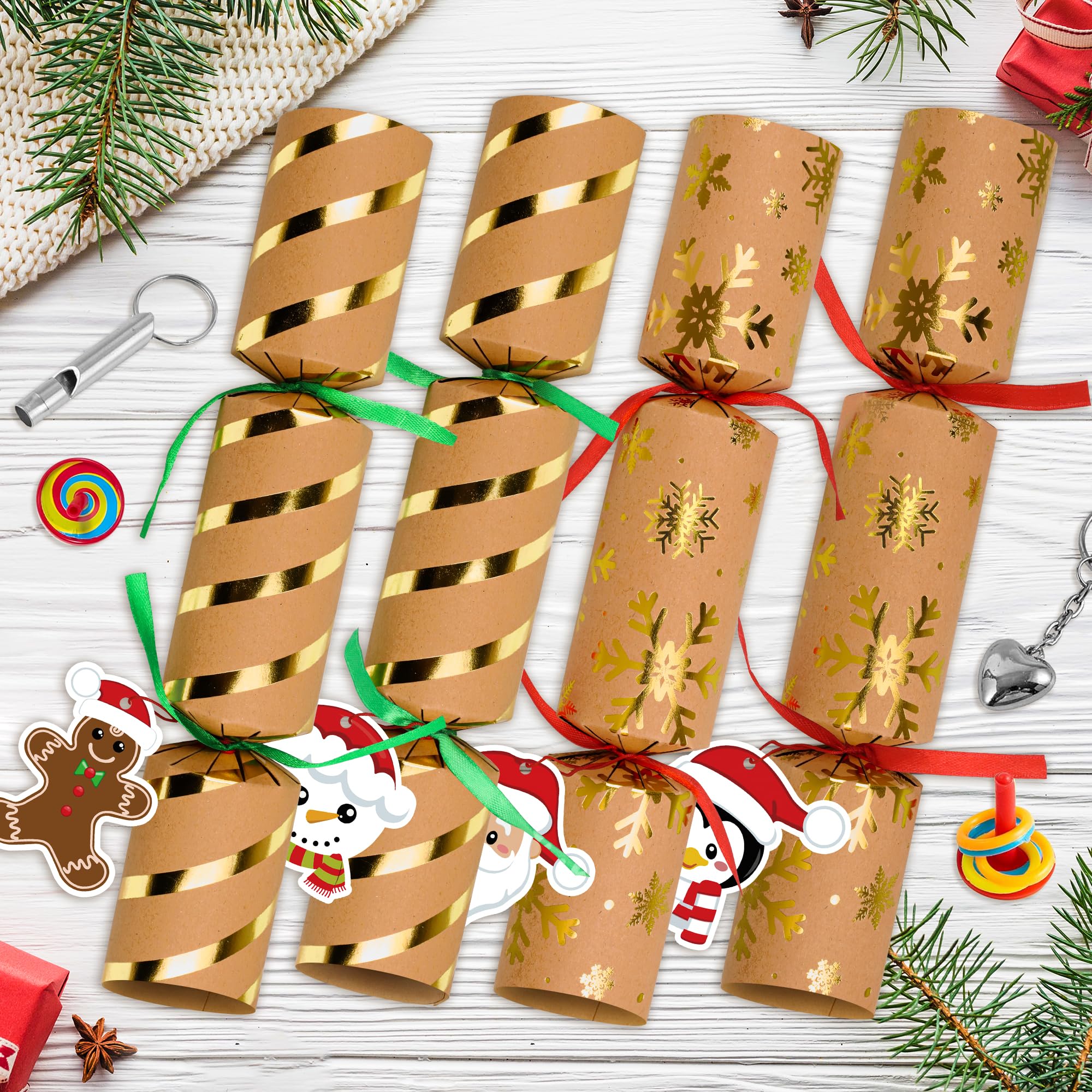 Malhaii 8-pack crackers for holiday parties and table decor