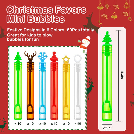Malhaii bubbles with Christmas tree design ideal for goody bags and stocking stuffers