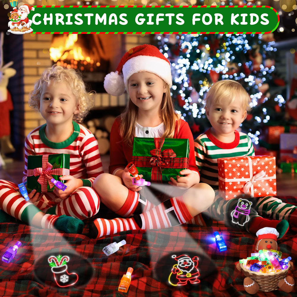 Malhaii finger lights Snowman pattern create luminous holiday ambiance during games