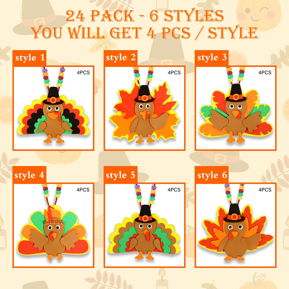 Malhaii foam cutouts for Thanksgiving provide durable classroom crafting pieces.