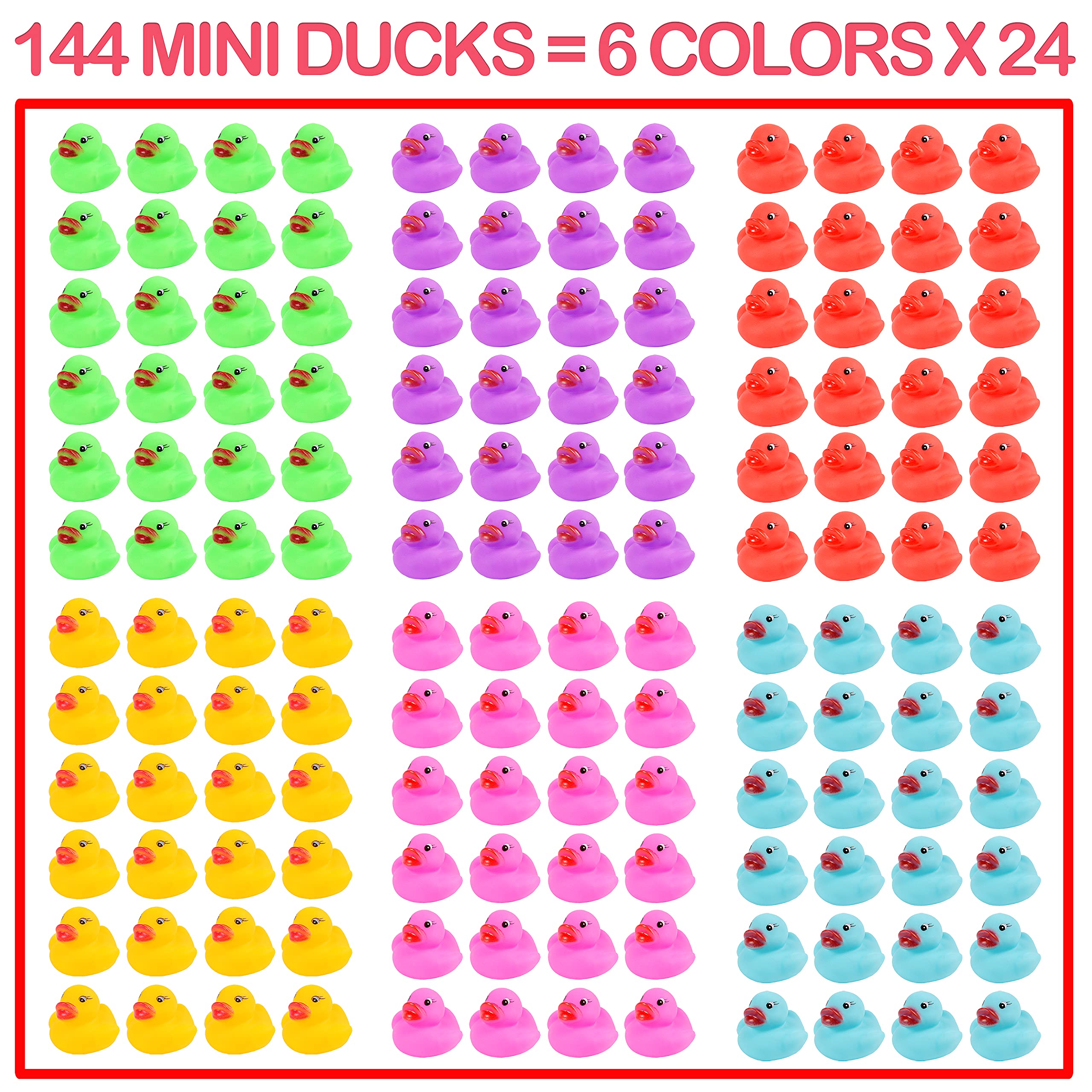 Maliweg mini ducks six colors brighten bath time and party decor.