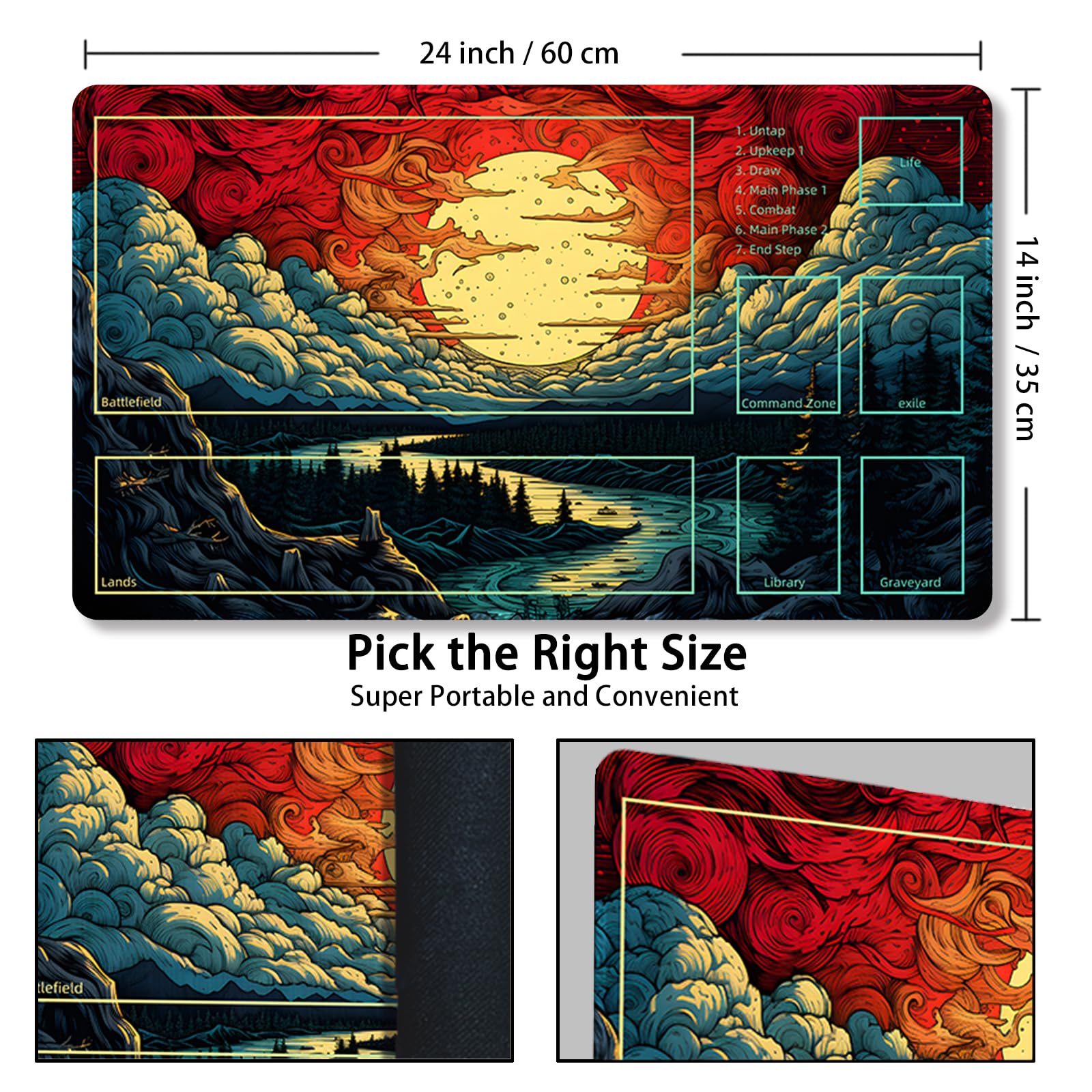 Malqiqi Playmat roll-up storage bag for easy transport.