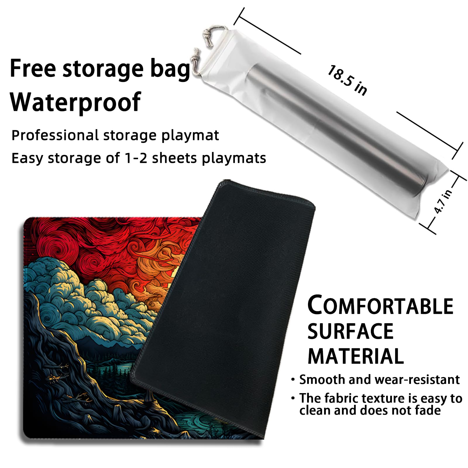 Malqiqi Playmat roll-up storage bag for easy transport