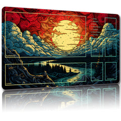 Malqiqi Playmat top surface for precise card placement.