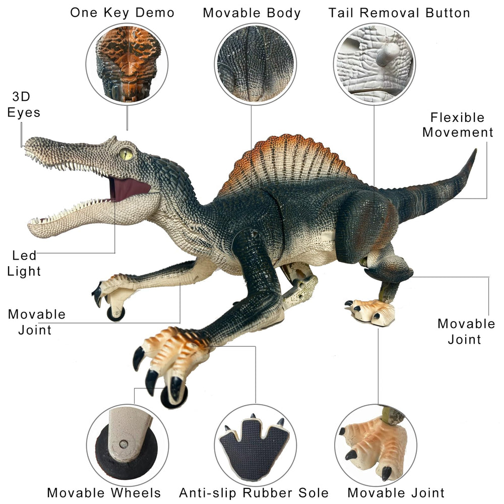 MAMABOO 18.1-inch dino with detailed eyes enhances realistic pretend play.