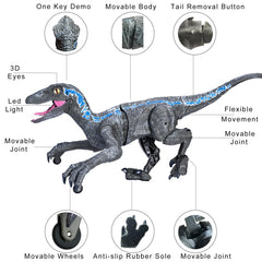MAMABOO 18.1-inch realistic dinosaur with lifelike eyes for pretend play.