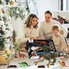 MAMABOO dinosaur assembly parts for easy setup and customization.