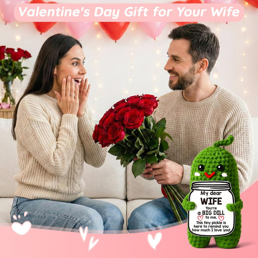 MAMAGIFTREE Valentine gift for wife: charming pickle, playful yet heartfelt.
