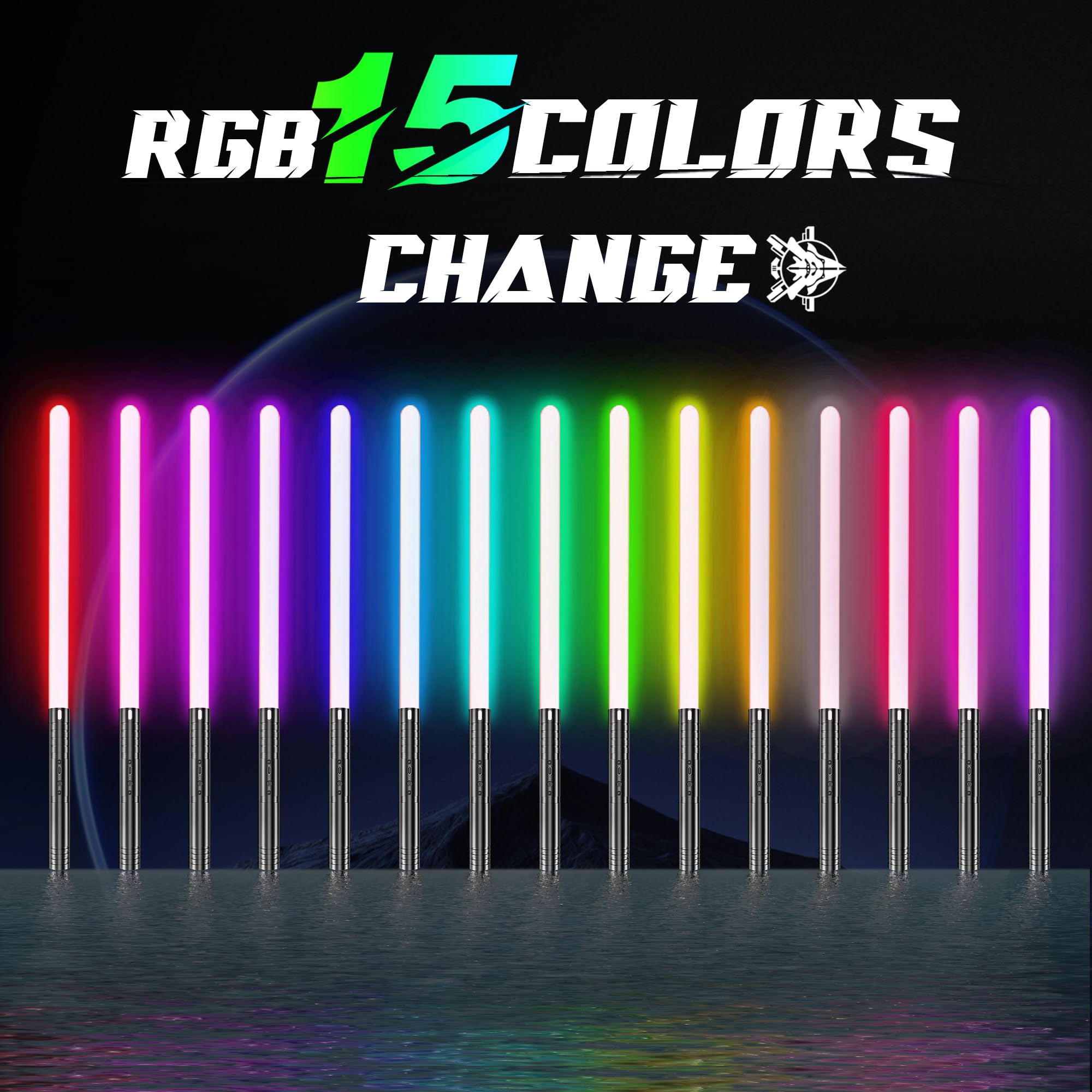 MAMXUAN RGB color setup showcasing 15 color options for dynamic play.