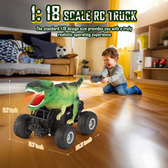 Manercey RC car green action shot showcases all-terrain excitement.