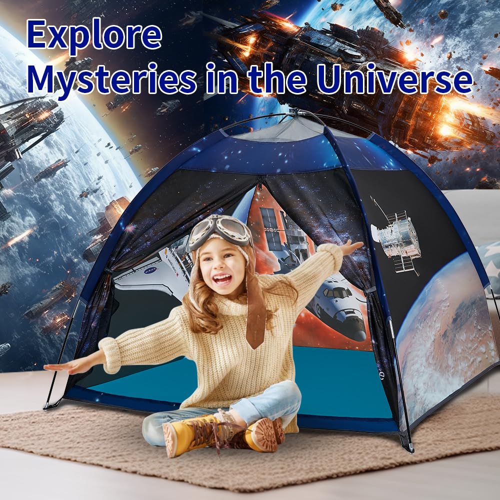 Mnagant Space Shuttle Atlantis dome tent interior accommodates 2–4 children