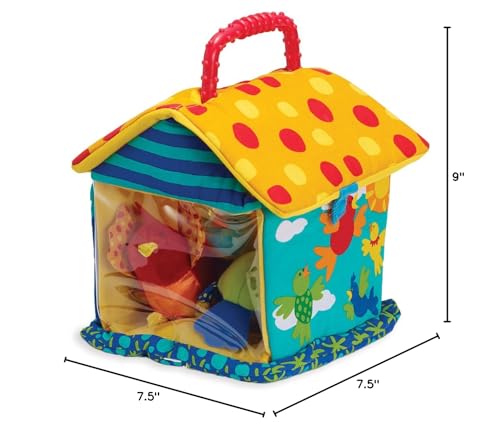 Manhattan Toy Put and Peek Birdhouse baby-toy-friendly setup invites safe exploration