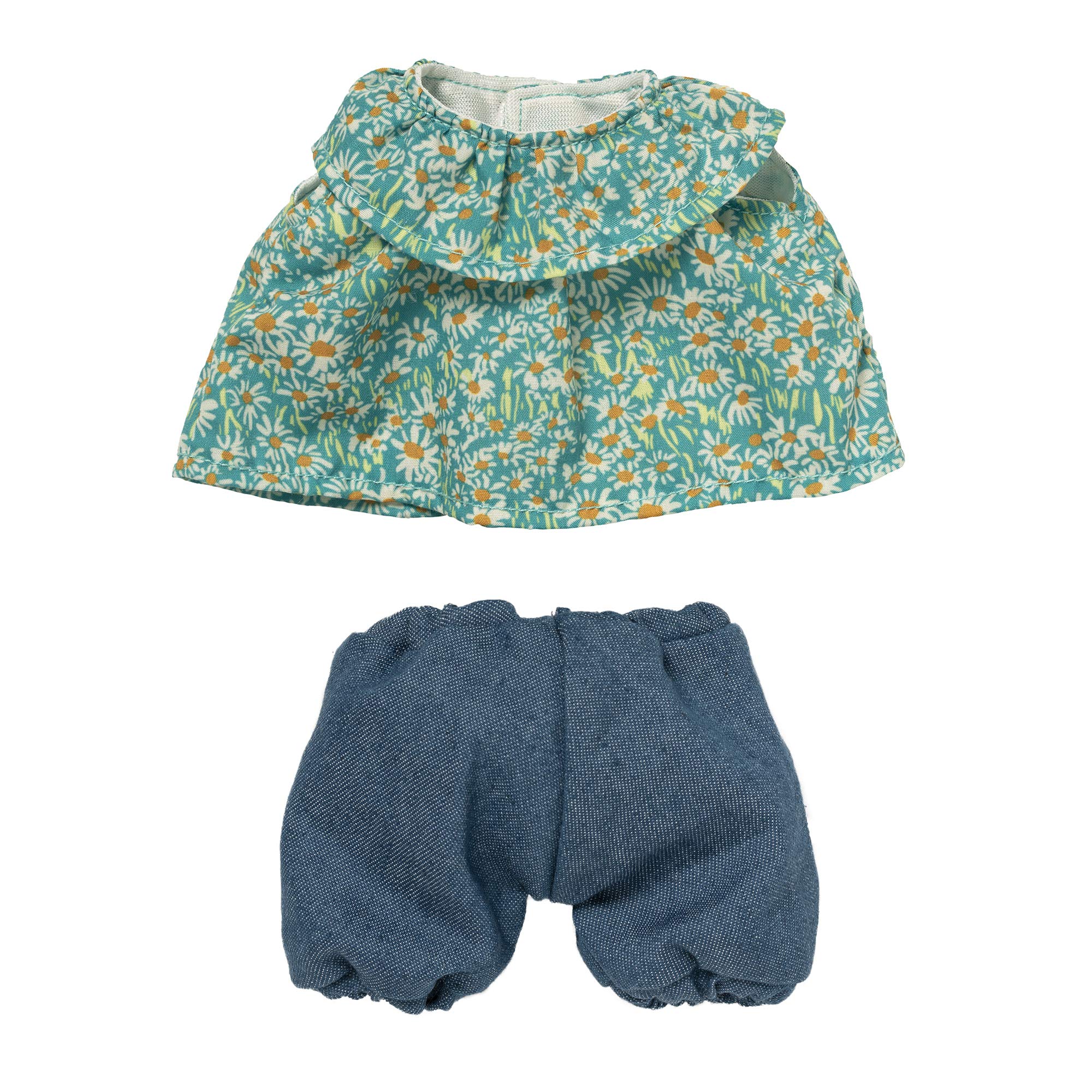 Manhattan Toy Wee Baby Stella Garden Play denim bottoms for creative dress-up