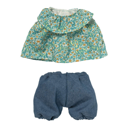 Manhattan Toy Wee Baby Stella Garden Play denim bottoms for creative dress-up