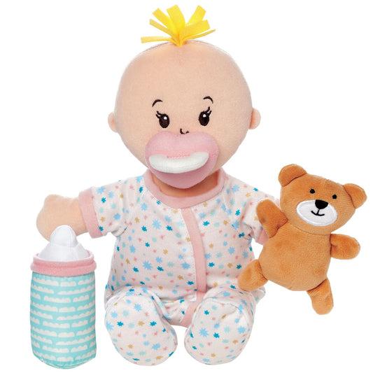 Manhattan Toy Wee Baby Stella Sleepy Time Scent peach doll invites soothing bedtime play.