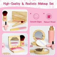 ManManLine wooden blush palette supports color coordination during role-play.