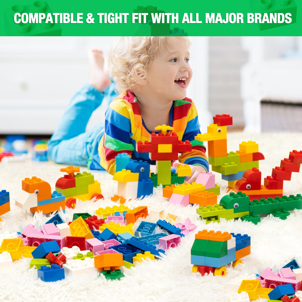 Mannidoo baseplate 10x10 provides sturdy foundation for bigger builds.