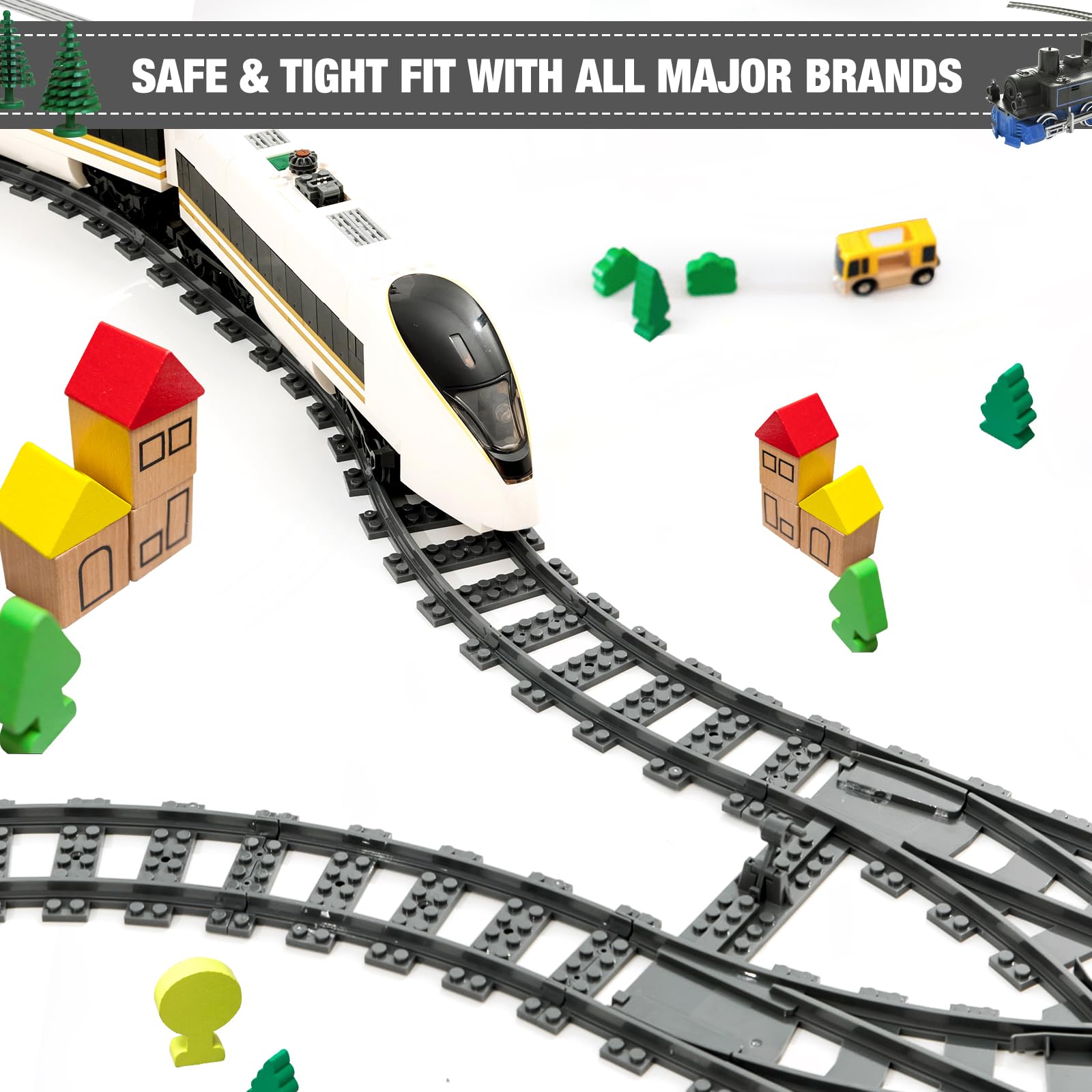 Mannidoo tracks compatible with major brands for easy expansion