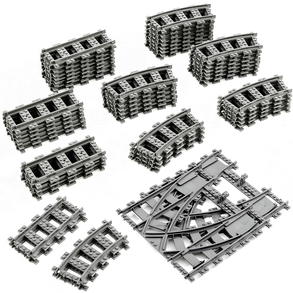 Mannidoo Classic City Train Tracks oval layout supports imaginative play