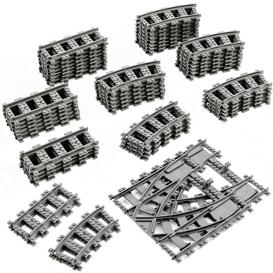 Mannidoo Classic City Train Tracks oval layout supports imaginative play