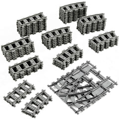 Mannidoo Classic City Train Tracks oval layout supports imaginative play