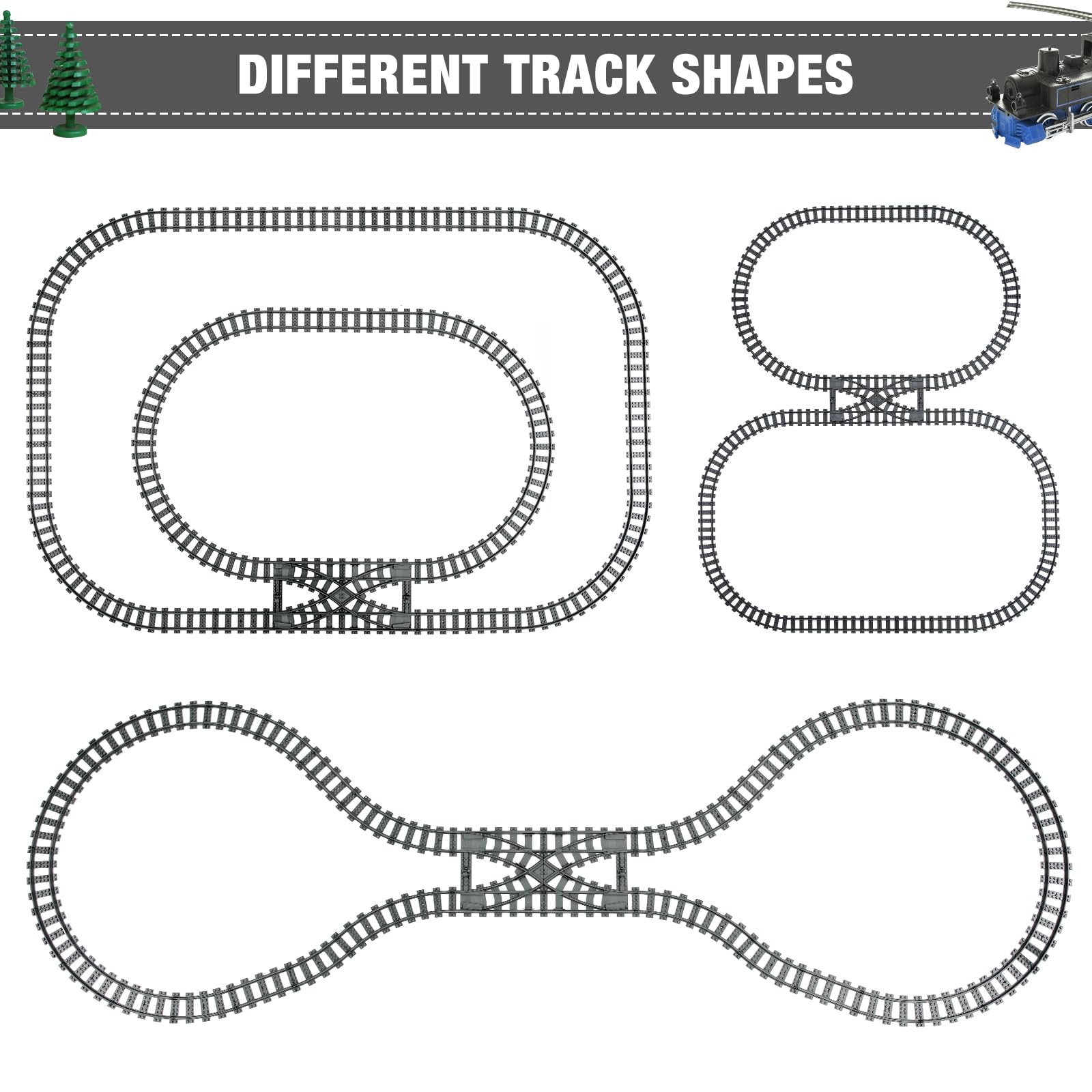 Mannidoo switches illustrate track-switching for dynamic route possibilities