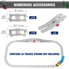 MANNIDOO 12 straight tracks for stable, longer straight runs.