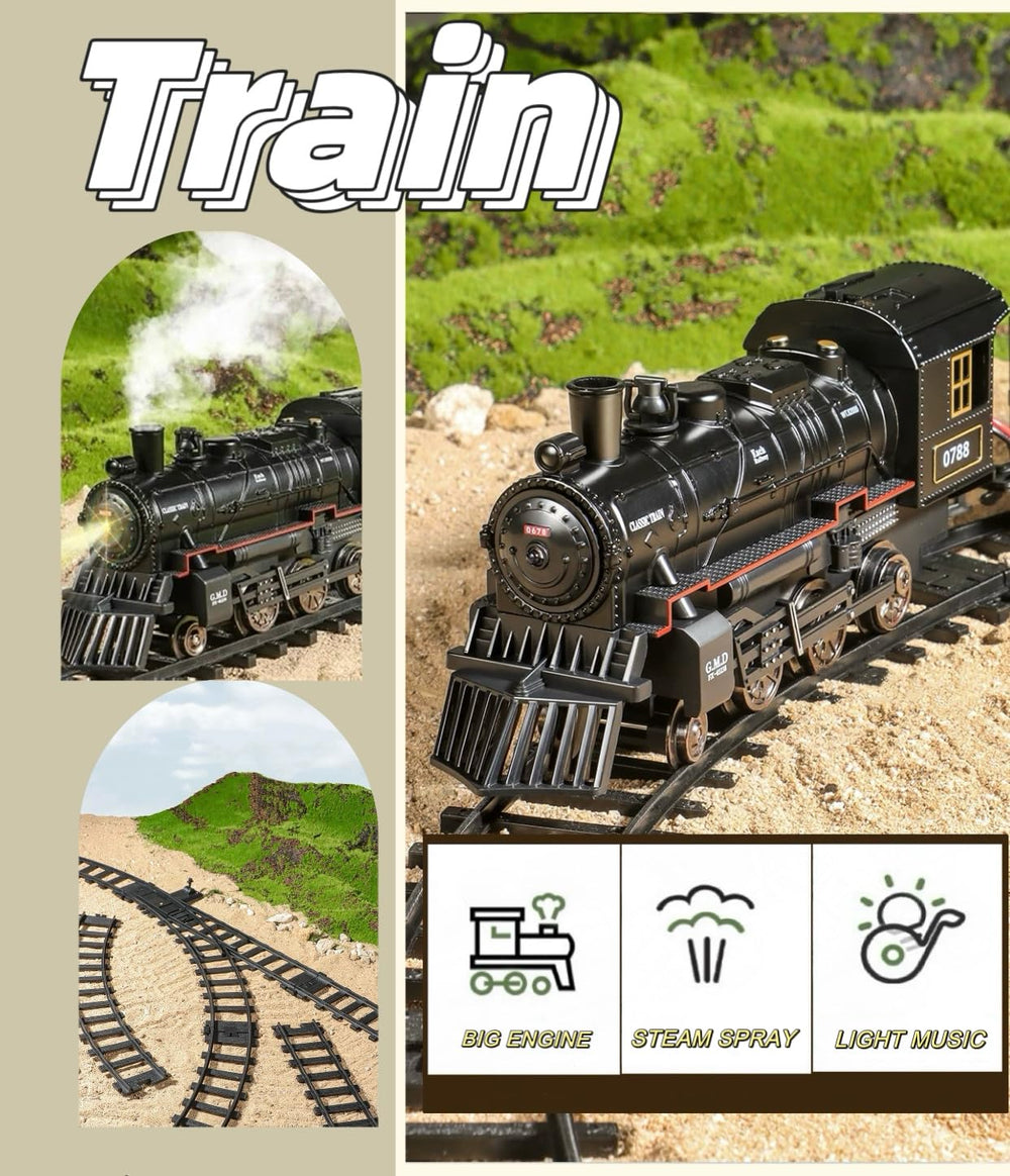 Mantfuty train set coal car for storytelling and pretend cargo runs.