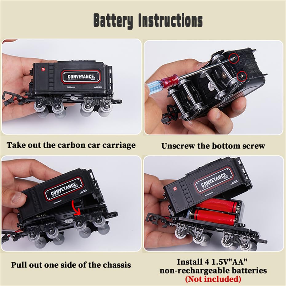 Mantfuty train set curved track piece supporting dynamic configurations.